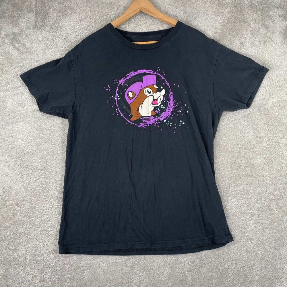 Bucees DJ Beaver Shirt Mens Large Black Going Back To Buc-ees Texas Graphic